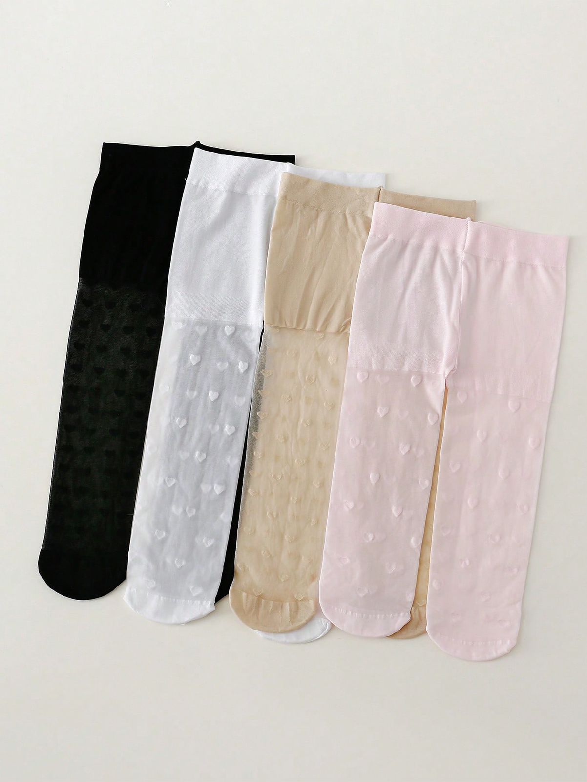 4 pares de medias de danza de Body completo ultradelgadas adecuadas para niñas