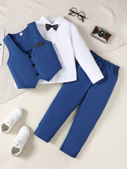 Conjunto de Niño Chaleco, Pantalón y Corbatín (NO INCLUYE CAMISA BLANCA)