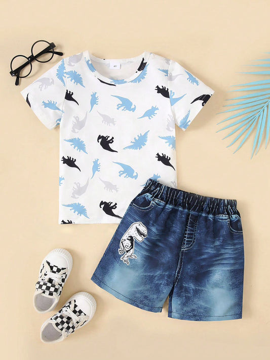 Conjunto de Niño Dino Short