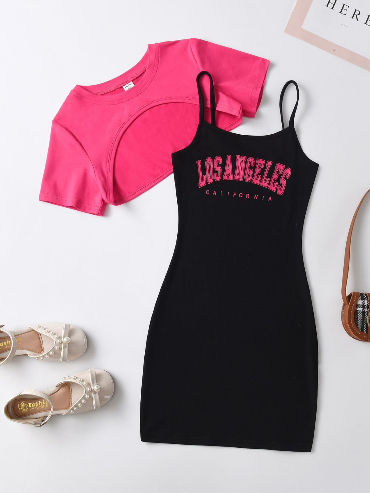 Conjunto Fuscia Negro Los Angeles