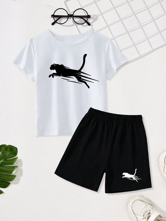 Conjunto Niño BlancoNegro Puma