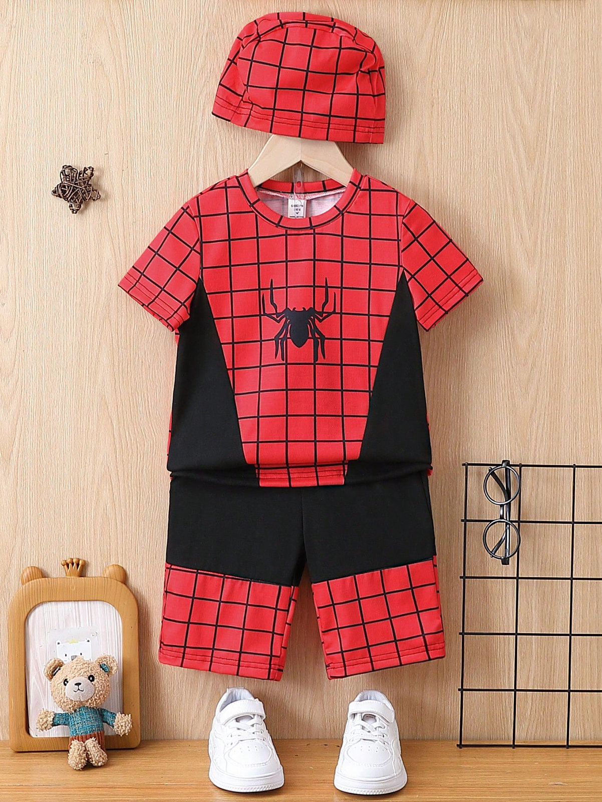 Conjunto Niño Spiderman Con Gorro