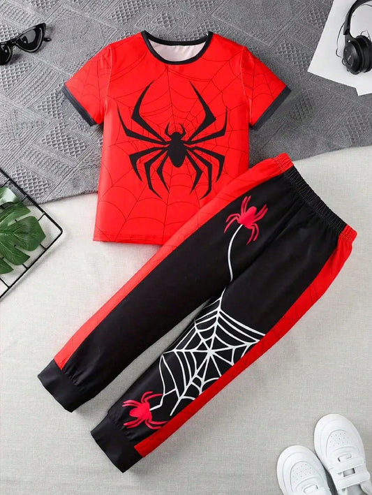 Conjunto Niño Spiderman Buzo NegroRojo