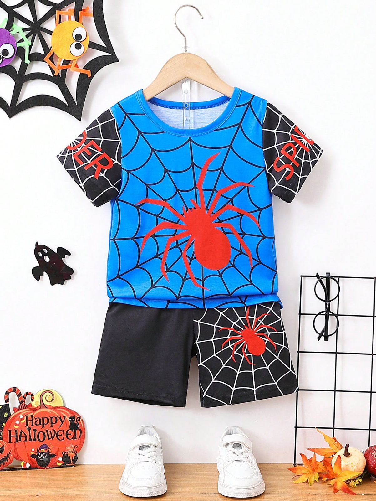 Conjunto Niño Spiderman AzulNegro