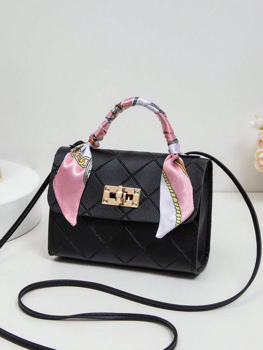Bolso de mano, bolso de hombro, bolso cruzado de moda para mujer, monedero mini versátil y adorable con bufanda, mejor regalo del Día de la Madre para mujeres